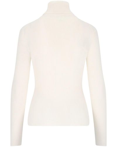 P.A.R.O.S.H. Ribbed Turtleneck Sweater - White
