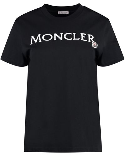 Moncler Cotton Crew-neck T-shirt - Black