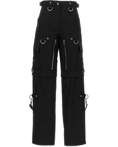 Givenchy Convertible Cargo Pants With Suspenders - Black