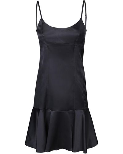 Moschino Satin Mini Dress - Black