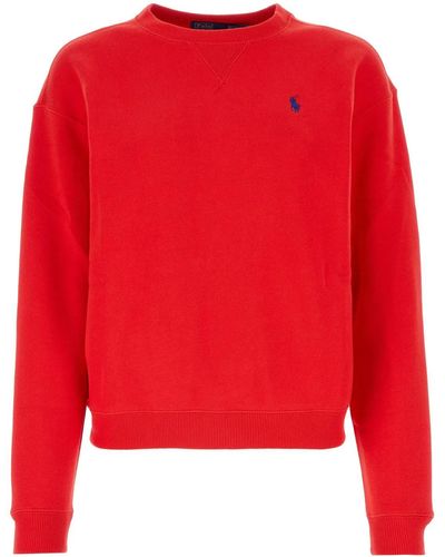 Polo Ralph Lauren Cotton Blend Sweatshirt - Red