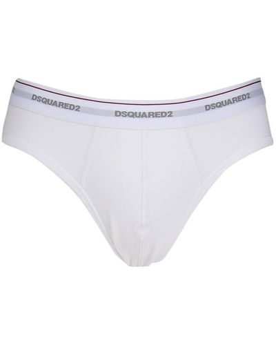 DSquared² Three Underwear Briefs - White