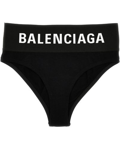 Balenciaga Slip Elastico Logo Underwear, Body - Black