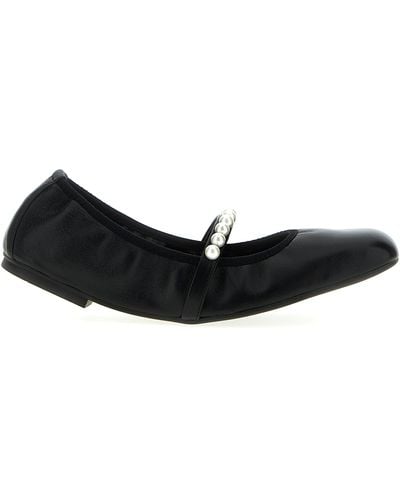 Stuart Weitzman Goldie Flat Shoes - Black