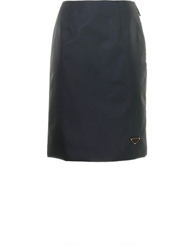Prada Re-Nylon Pencil Skirt - Black