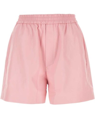 Nanushka Synthetic Leather Brenna Shorts - Pink