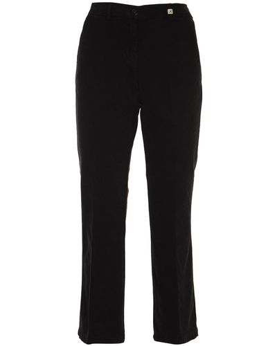 Myths Button Fitted Pants - Black