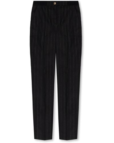 Versace Pinstriped Pants - Black