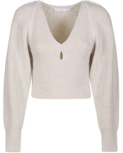 IRO Adsila V-Neck Sweater - White