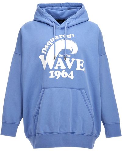 DSquared² 'D2 On The Wave' Hoodie - Blue