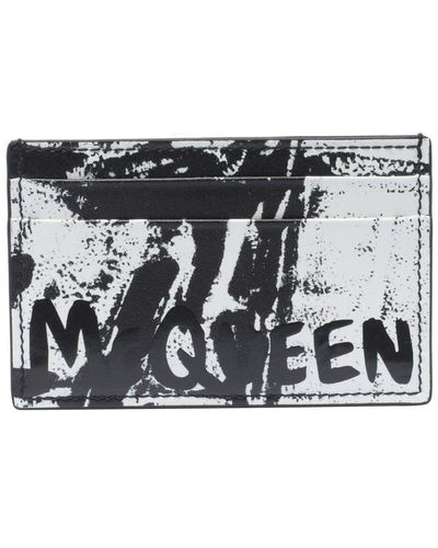 Alexander McQueen Logo Printed Cardholder - Black