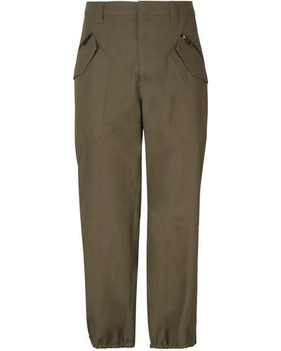 Loewe Cotton Cargo Pants - Green