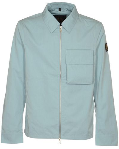 Belstaff Pocket Detail Zip Jacket - Blue
