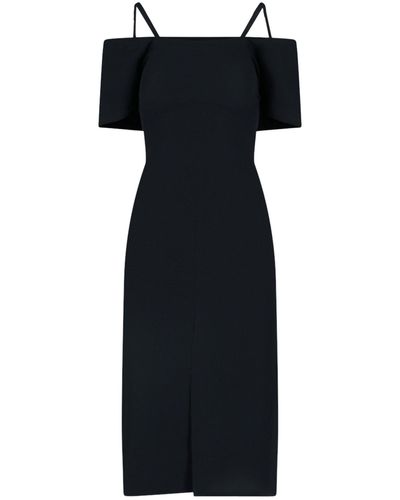 Victoria Beckham 'bandeau' Midi Dress - Black