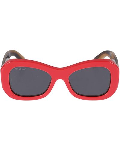 Off-White c/o Virgil Abloh 'nassau' Sunglasses Unisex in Red