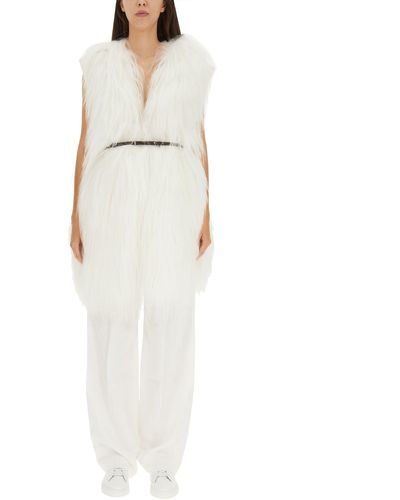 Fabiana Filippi Fur Vest - White