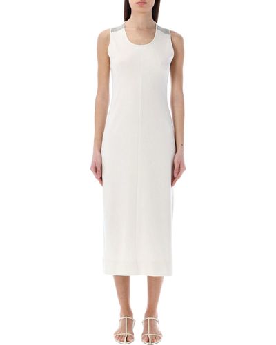 Fabiana Filippi Interlock Sheath Dress - White