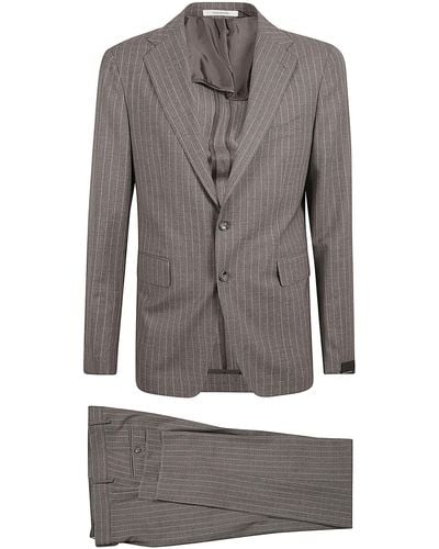 Tagliatore Pinstripe Suit - Grey