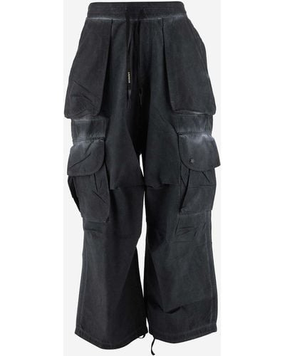 A PAPER KID Cotton Blend Cargo Pants - Black