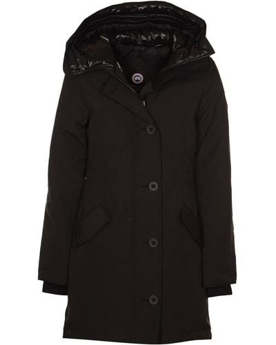 Canada goose black label clearance rossclair fur trimmed down parka