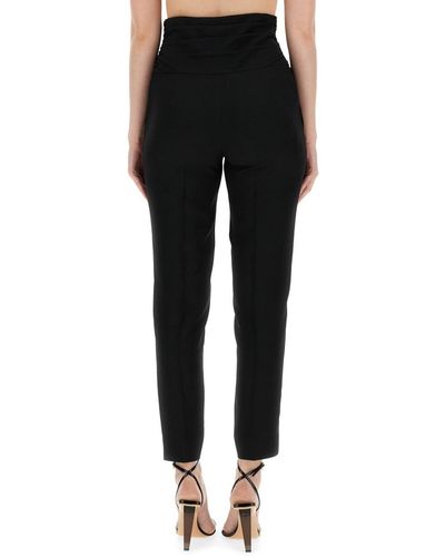 Moschino Trousers With Heart Application - Black