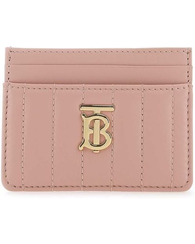 Burberry Nappa Leather Card Holder - Pink