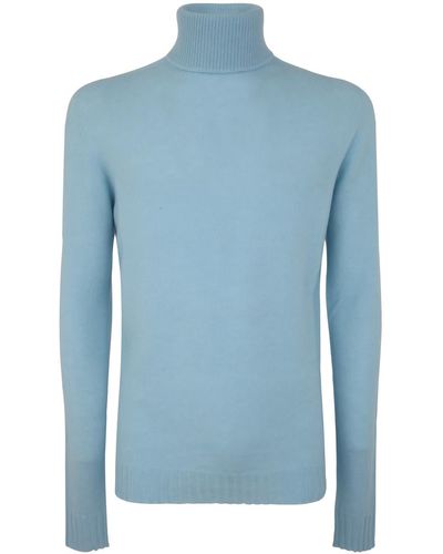 MD75 Cashmere Turtle Neck Sweater - Blue