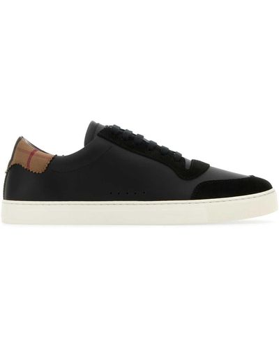 Burberry Leather Trainers - Black