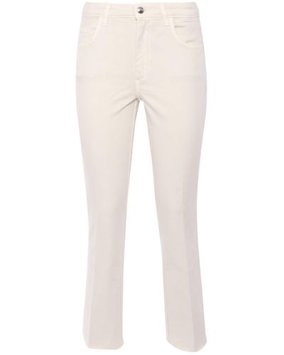 Fay Cream Colored Trousers - Natural