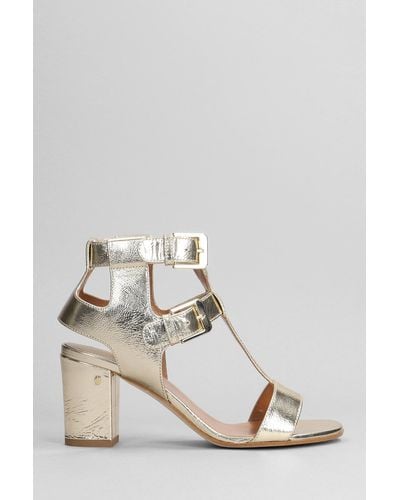 Laurence Dacade Helie Sandals In Platinum Leather - Natural