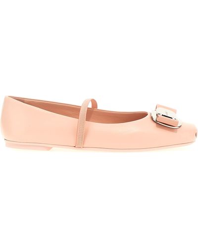 Ferragamo Zina Flat Shoes - Pink