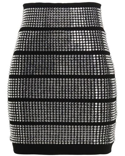 Alexandre Vauthier Crystallized Skirt - Gray