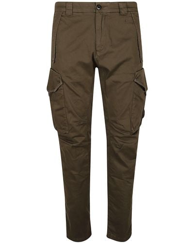 C.P. Company Cargo Buttoned Pants - Green