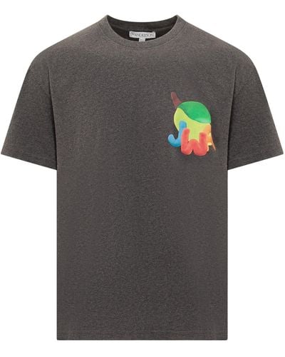 JW Anderson Digital Fruits T-Shirt - Gray