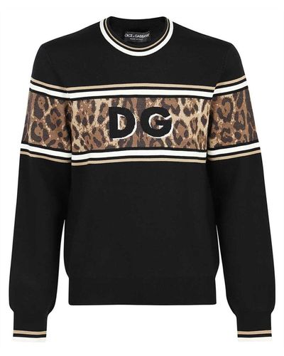 Dolce & Gabbana Cotton Logo Sweatshirt - Black