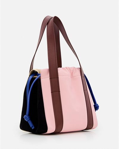 Colville Small Lullaby Leather Tote Bag - Pink