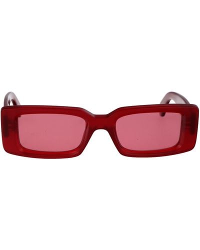 Off-White c/o Virgil Abloh Off- Sunglasses - Red