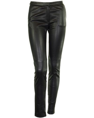 Fabiana Filippi Skinny Leather Trousers - Black