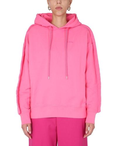 Ambush Sweatshirt With Embroidered Logo - Pink