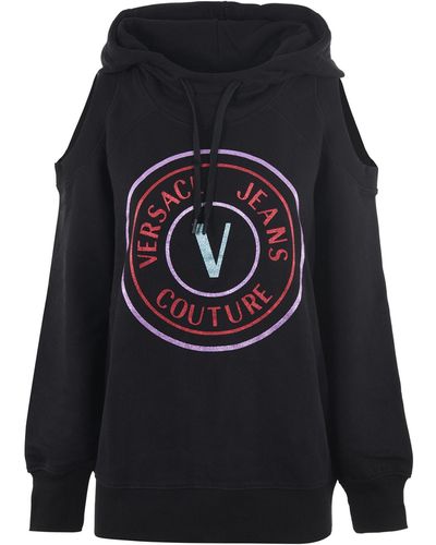 Versace Maxi Cotton Sweatshirt - Black