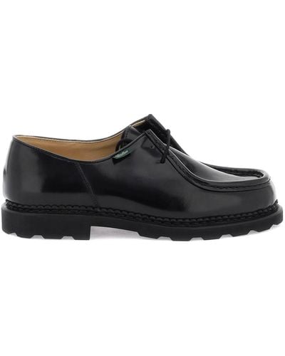 Paraboot Leather 'michael' Derby Shoes - Black