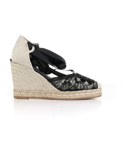 Le Silla Espadrille Sandals With Decoration - Black