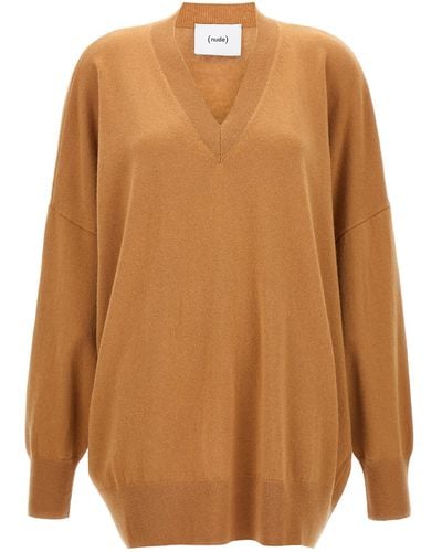 Nude Oversize Sweater - Brown