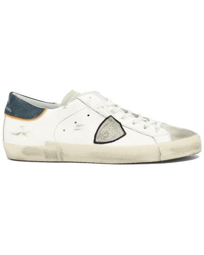 Philippe Model Paris Logo-patch Low-top Sneakers - White