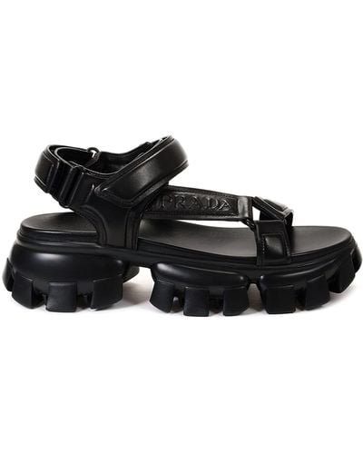 Prada Sporty Chunky-sole Sandals - Black