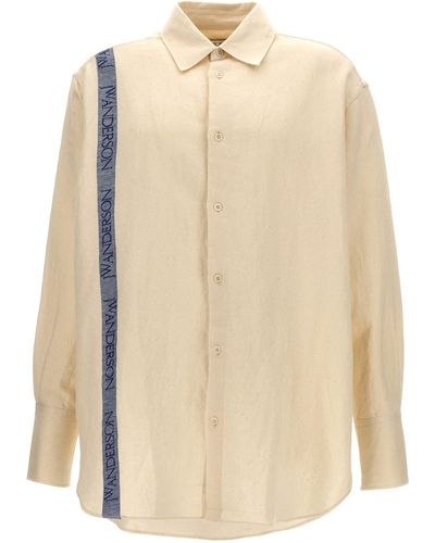 JW Anderson Off Cotton Shirt - Natural
