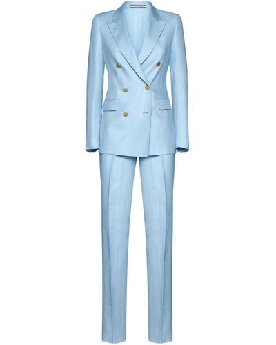 Tagliatore Two Piece Tailored Suit - Blue