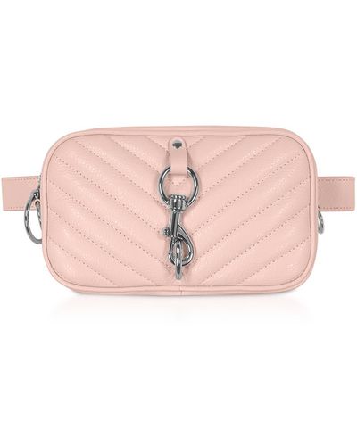 Rebecca Minkoff Pebbled Leather Camera Belt Bag - Pink