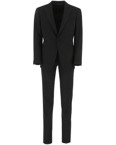 Tom Ford Stretch Wool Suit - Black