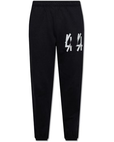 44 Label Group Sweatpants With Logo - Black